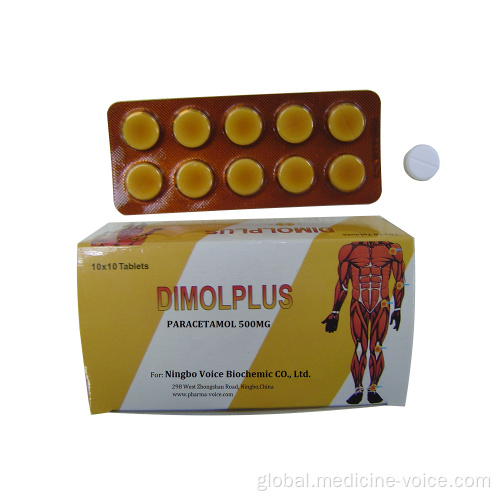 Analgesic & Antipyretic GMP Paracetamol Tablet 500mg for sale Supplier